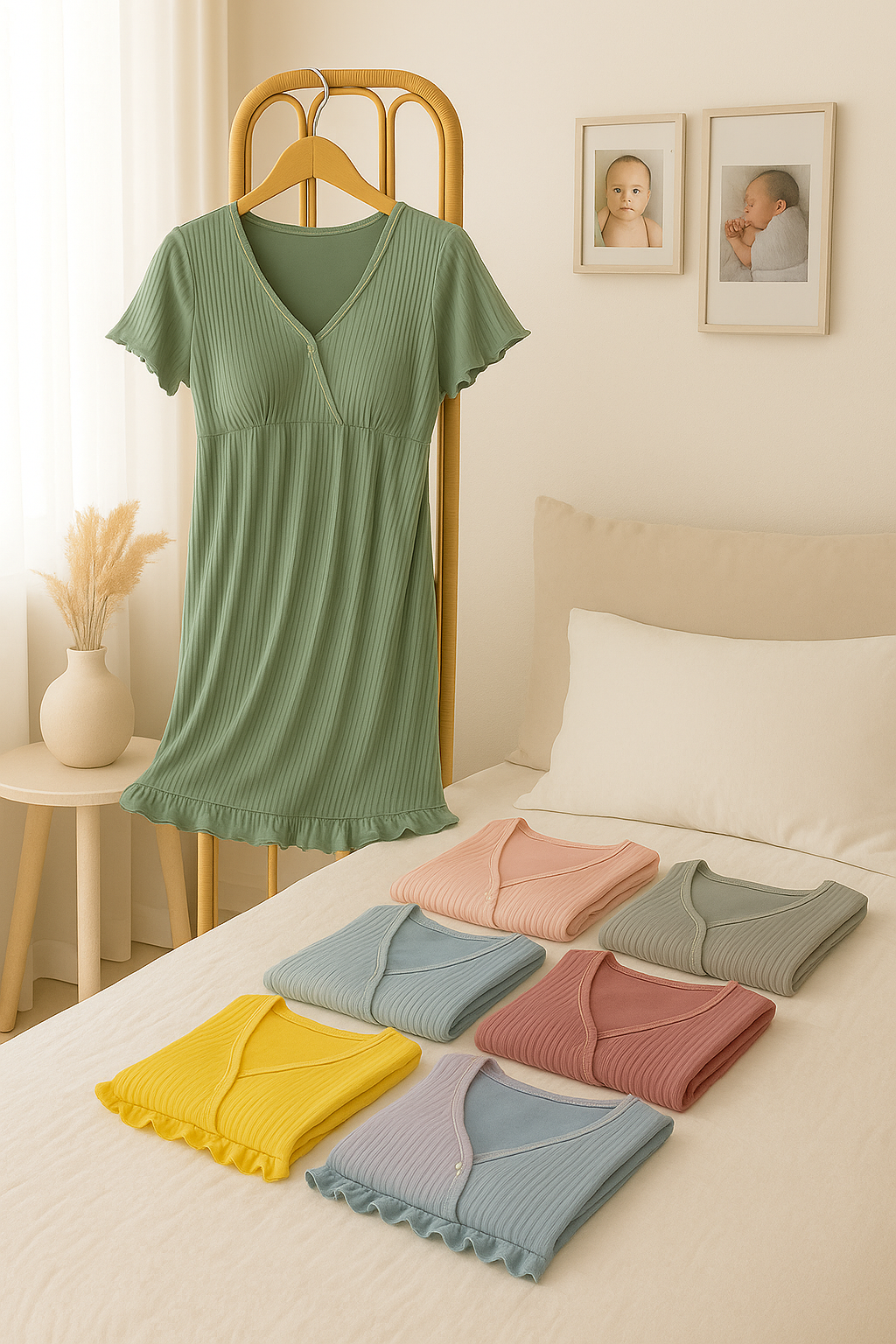 Soft Modal Nursing Pajama Set – Lightweight Calm for Warm Nights
