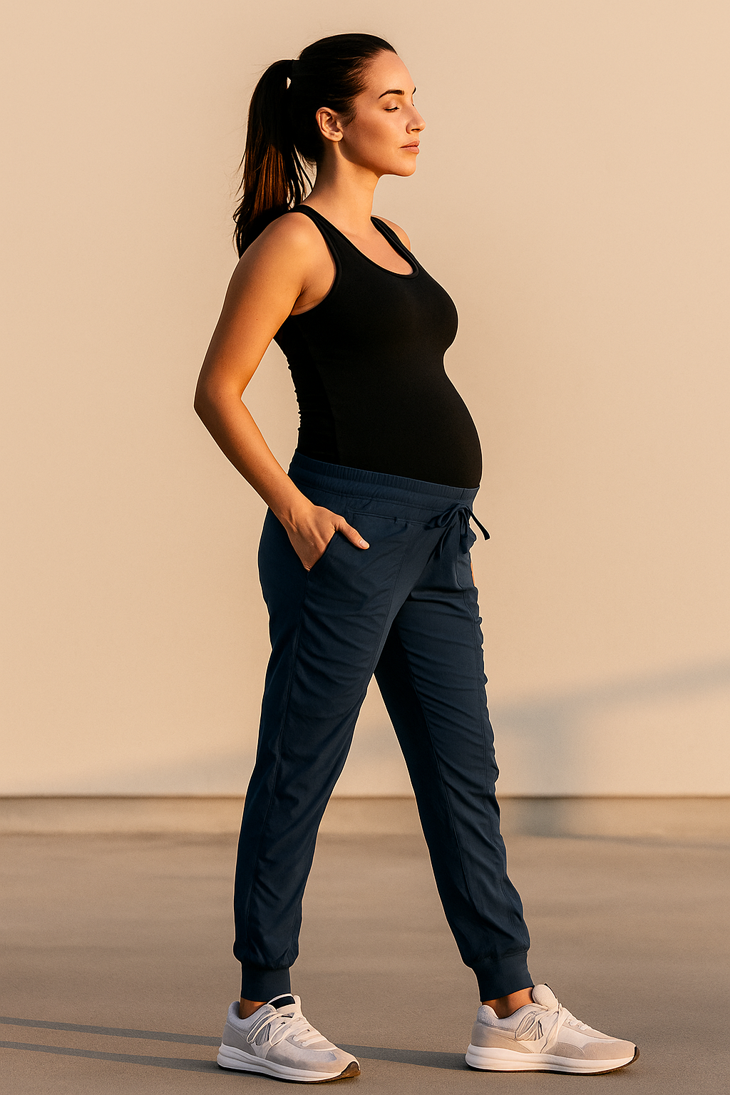 Lightweight Joggers for Women – High Rise with Pockets