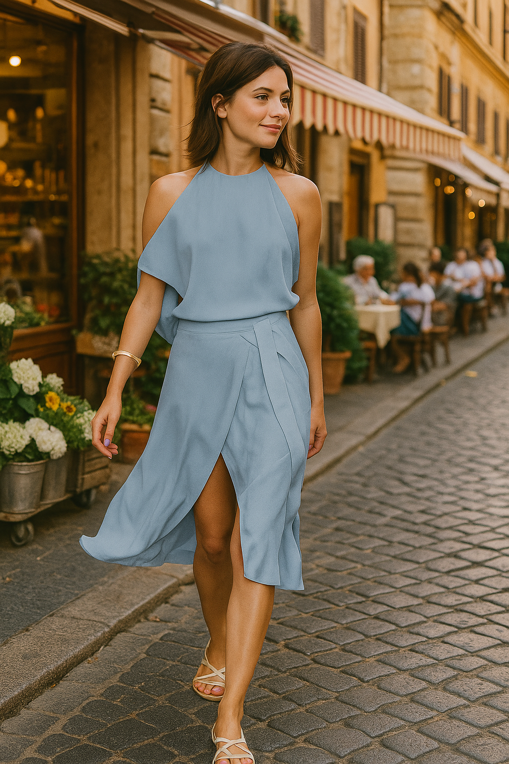 Stylish Sleeveless Dress | Irregular Hemline for Weddings & Summer Events