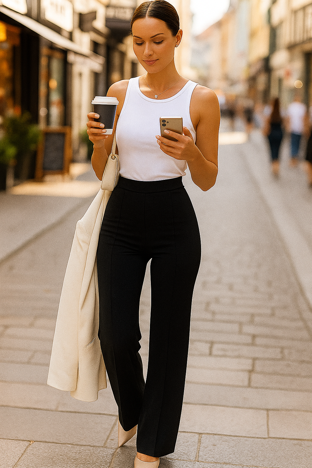 Embrace Knit Maternity Pants – Soft Stretch, All-Day Support, Timeless Style