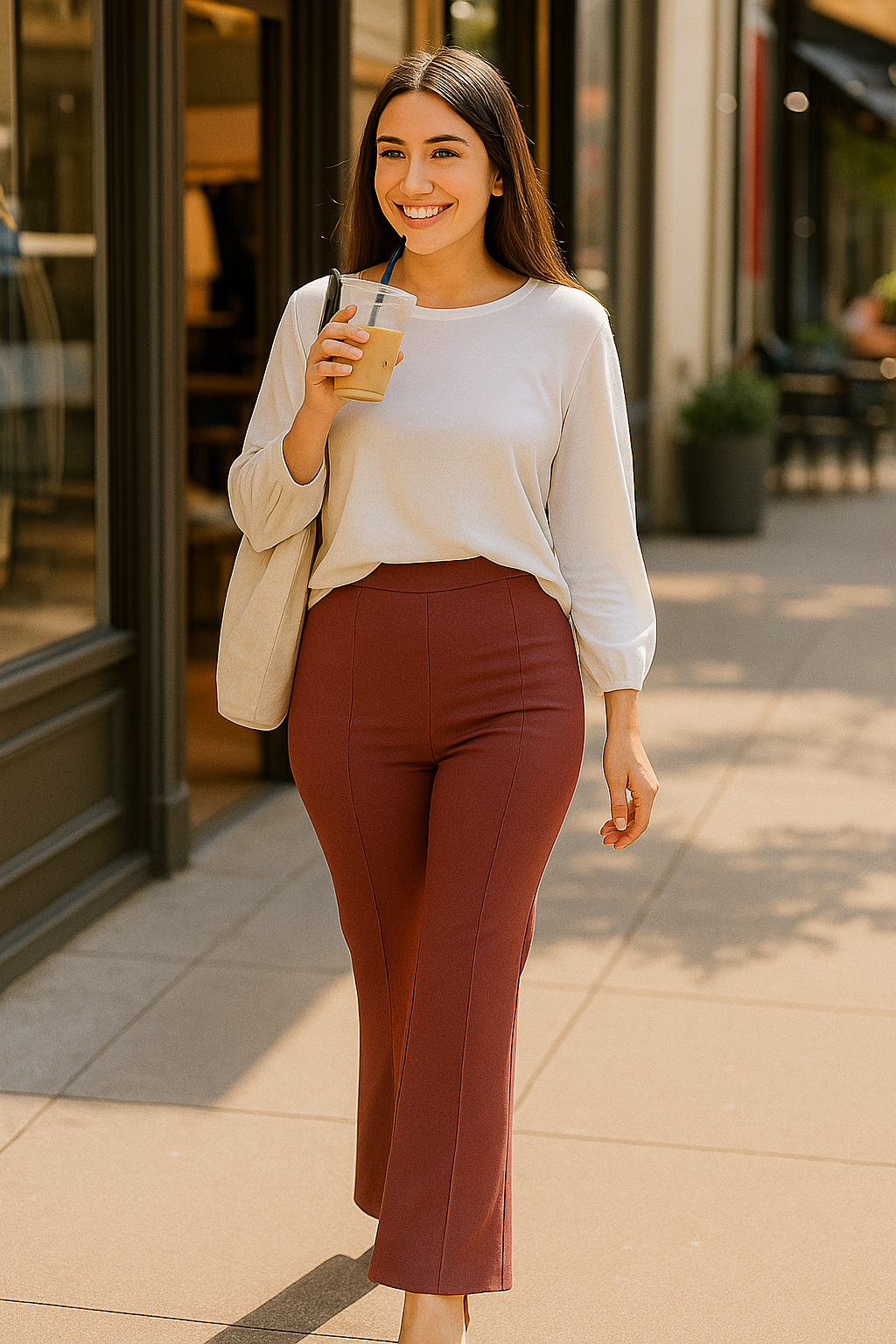 Embrace Knit Maternity Pants – Soft Stretch, All-Day Support, Timeless Style