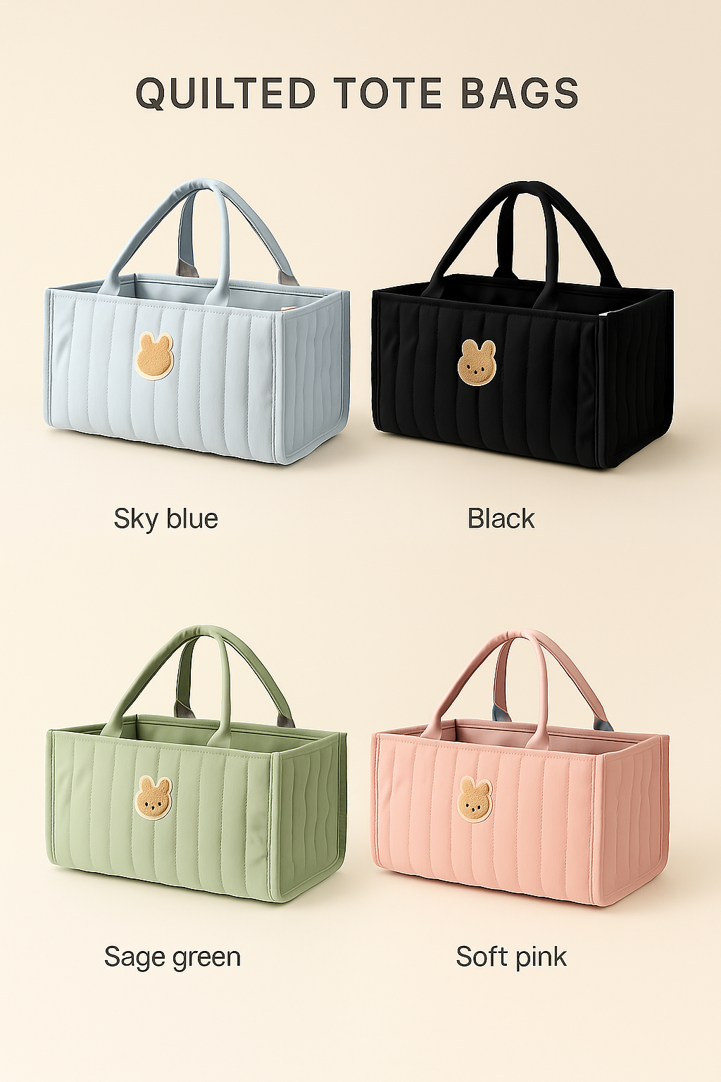Premium Baby Diaper Bag – Stylish, Waterproof & Perfect for On-the-Go Moms