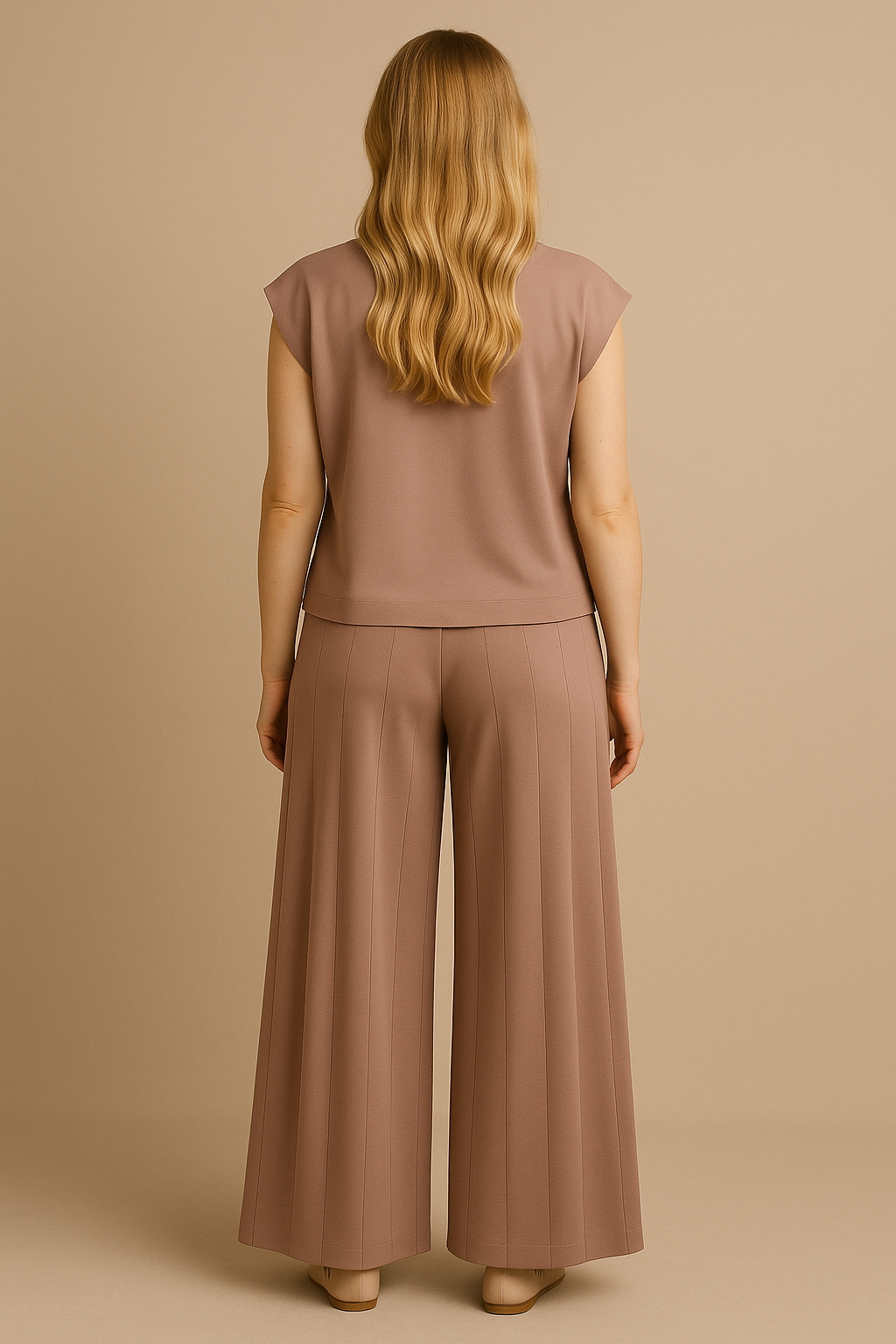 Evani Knit Set Soft Rose
