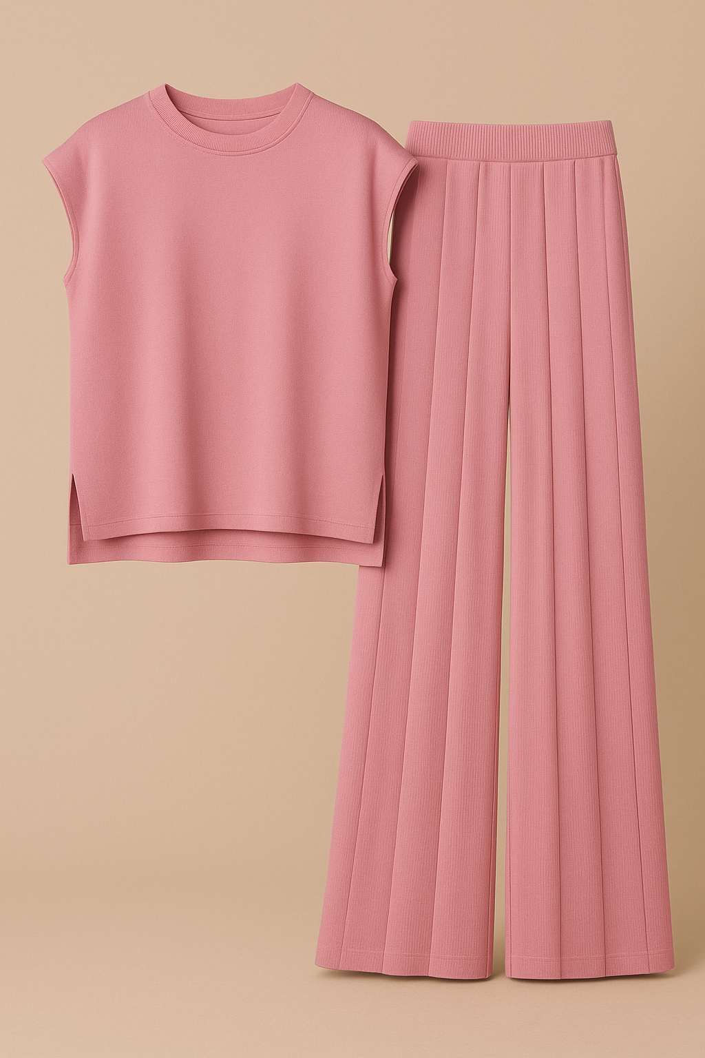 Evani Knit Set Rose Pink