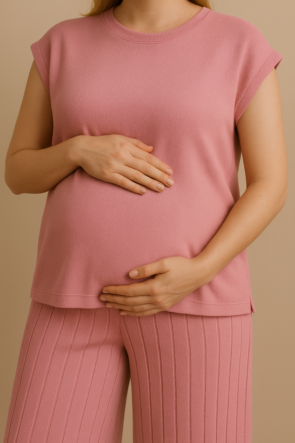 Evani Knit Set Rose Pink