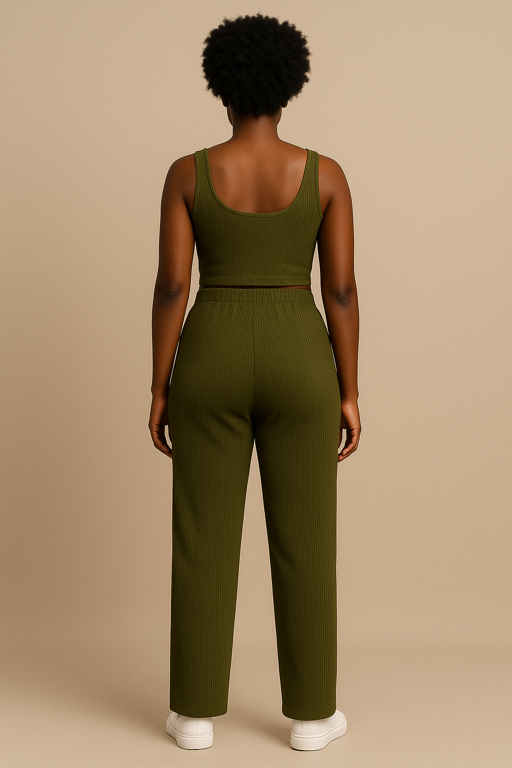 Maternity Pajama Set Sleeveless Top Elastic Waist Pants