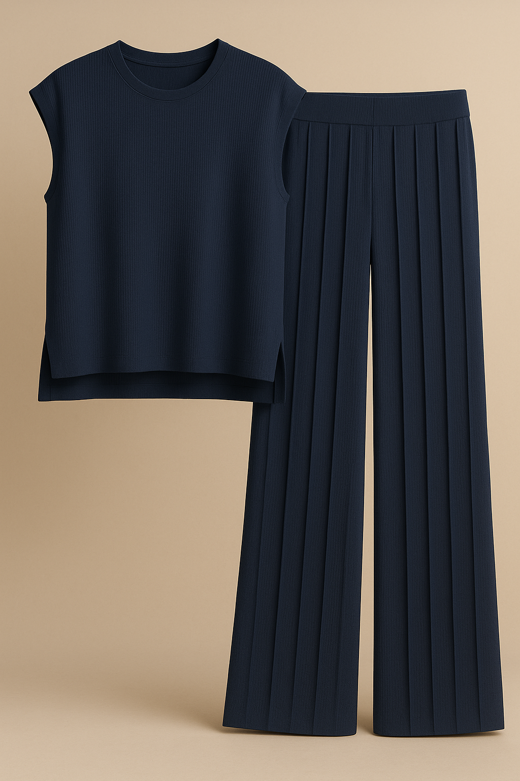 Evani Knit Set Modern Blue