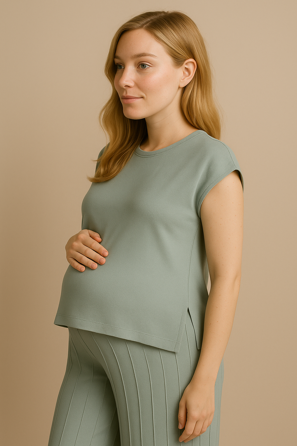 Evani Knit Set Sage Green