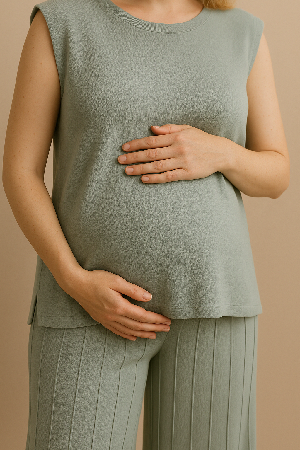 Evani Knit Set Sage Green