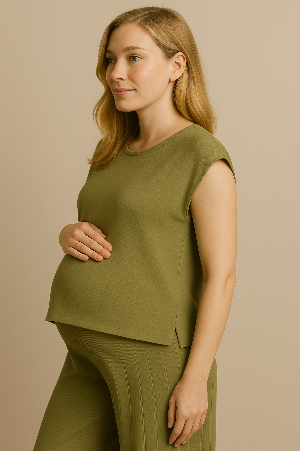 Evani Knit Set Silken Olive