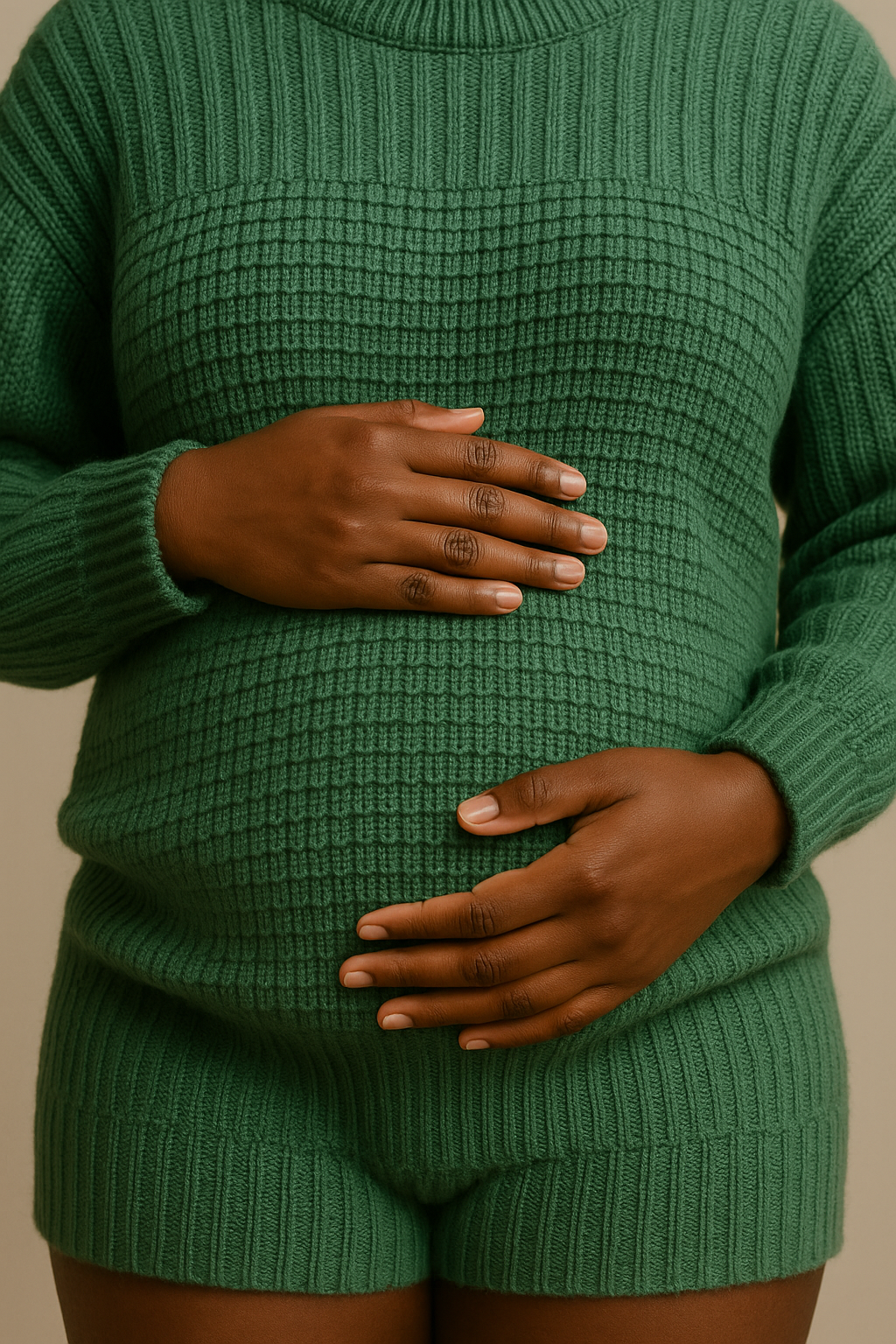 Green Organic Cotton Sweater Oversized Eco Friendly Set