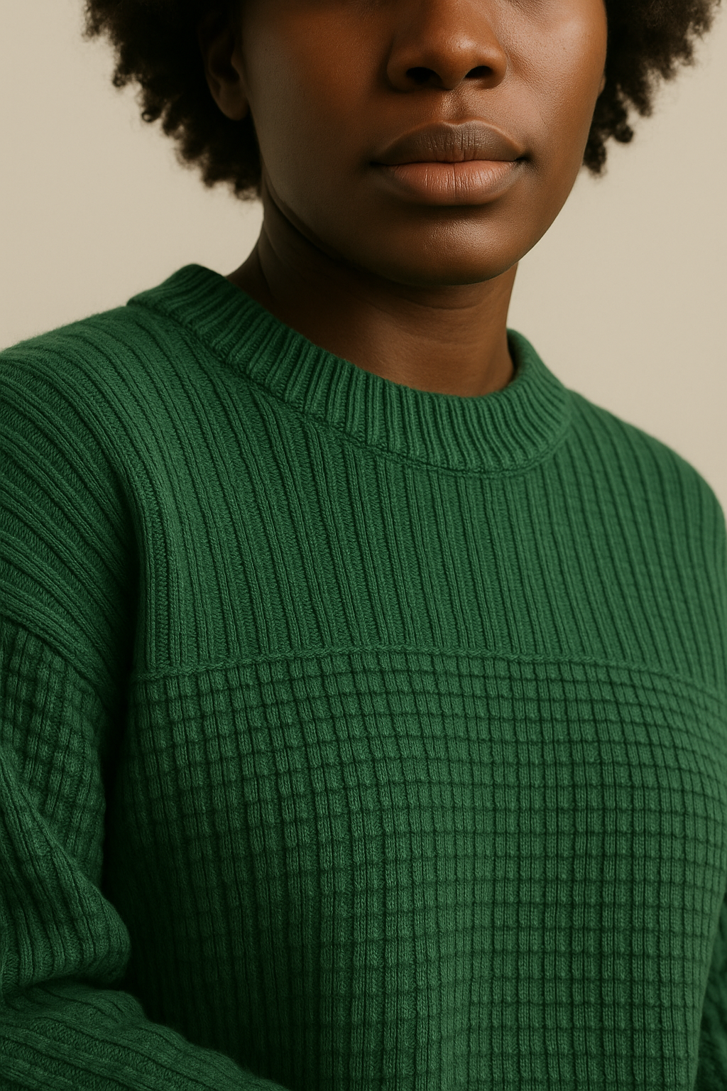 Green Organic Cotton Sweater Oversized Eco Friendly Set