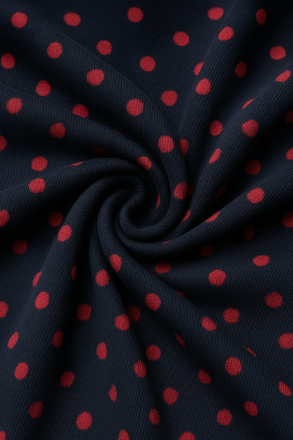 Navy Blue Polka Dot Maternity Nursing Dress V Neck Short Sleeves