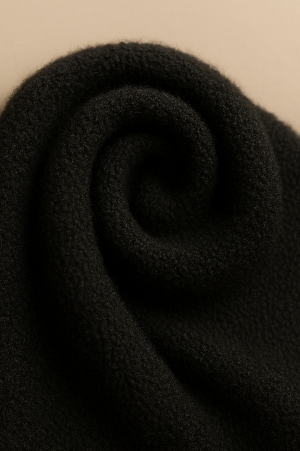 Black Cardigan Sweater Thick Imitation Mink Fleece