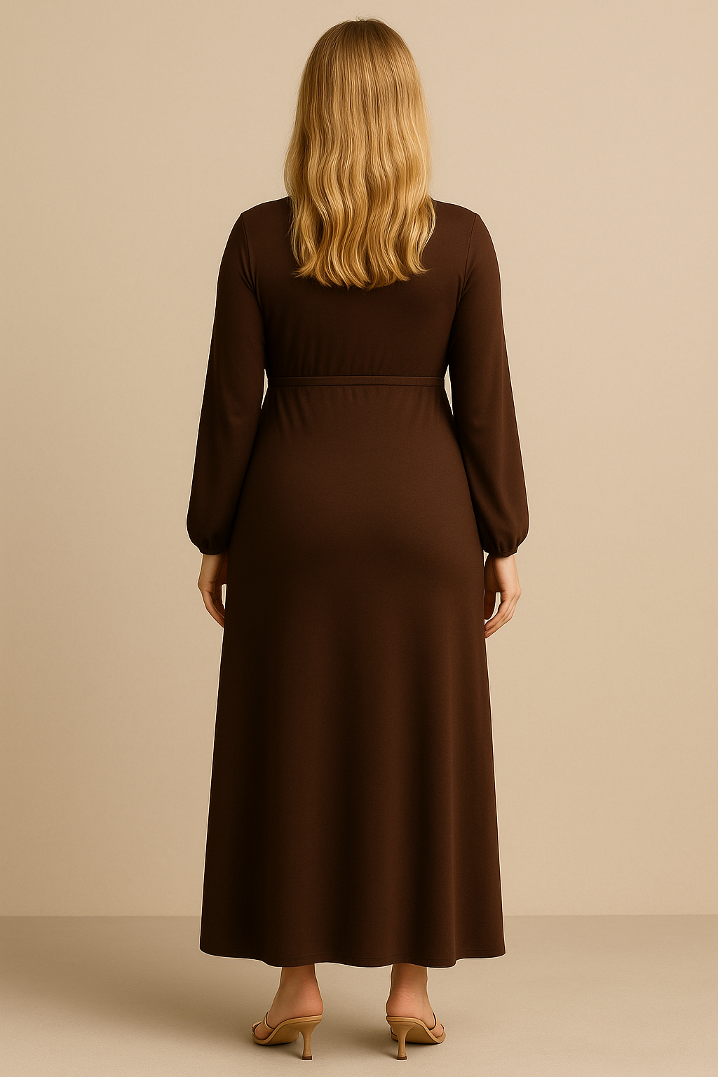 Embrace V-Neck Pleated Maternity Dress