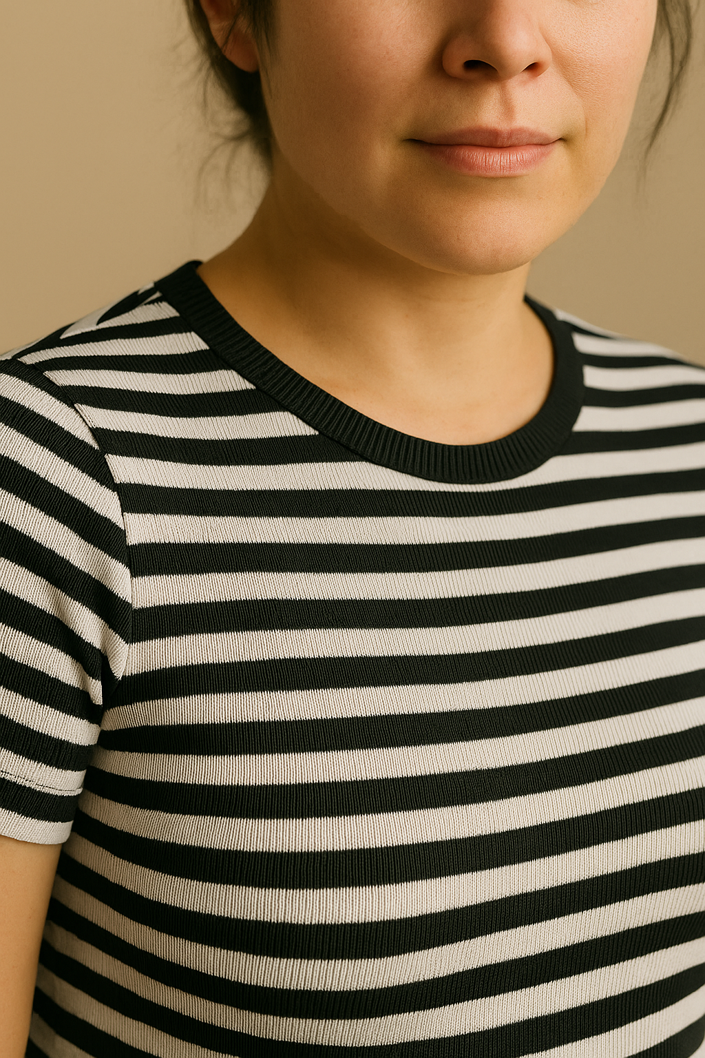 Casual Striped Short Sleeve Maternity Dress