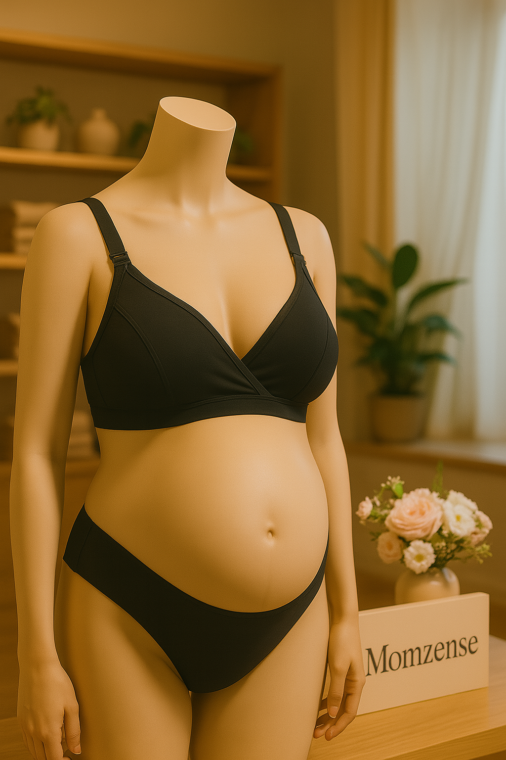 Soft-Support Nursing & Pumping Bra – Organic Comfort, Effortless Access