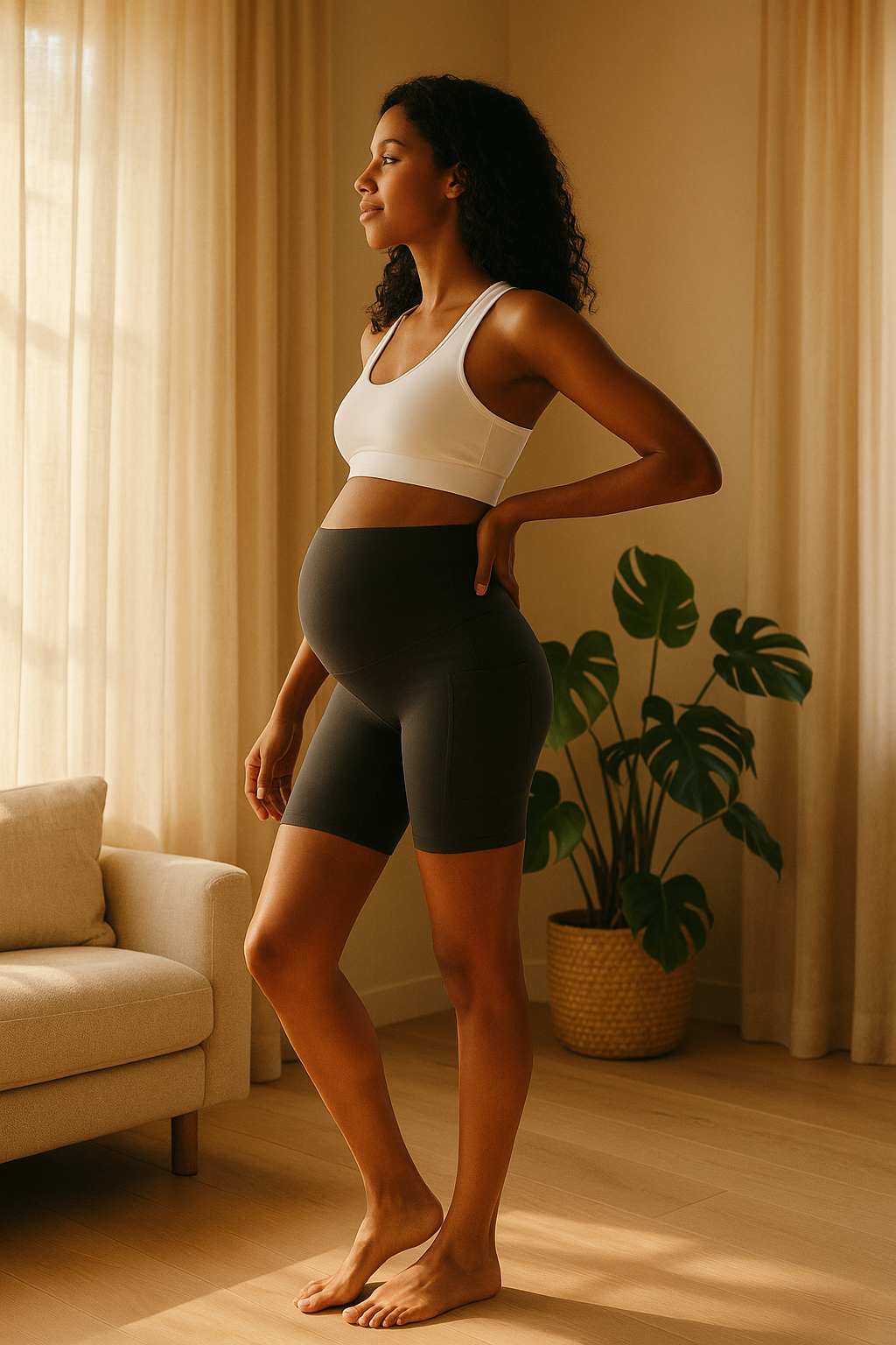 HugShort– Supportive Legging Black