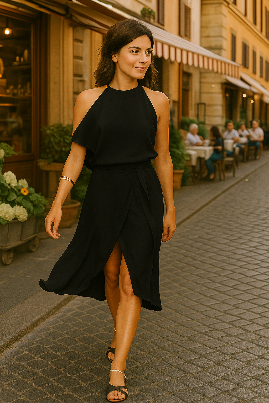 Stylish Sleeveless Dress | Irregular Hemline for Weddings & Summer Events