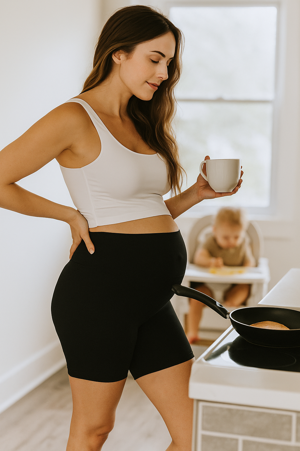 Everyday Maternity Leggings with Belly Support