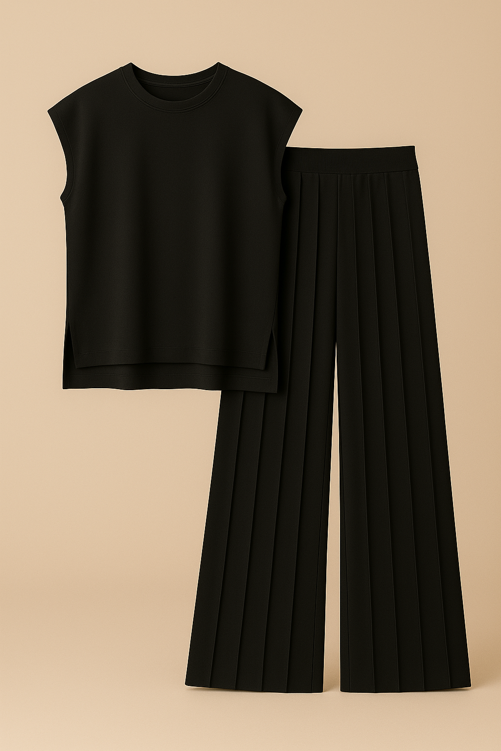 Evani Knit Set Modern Black