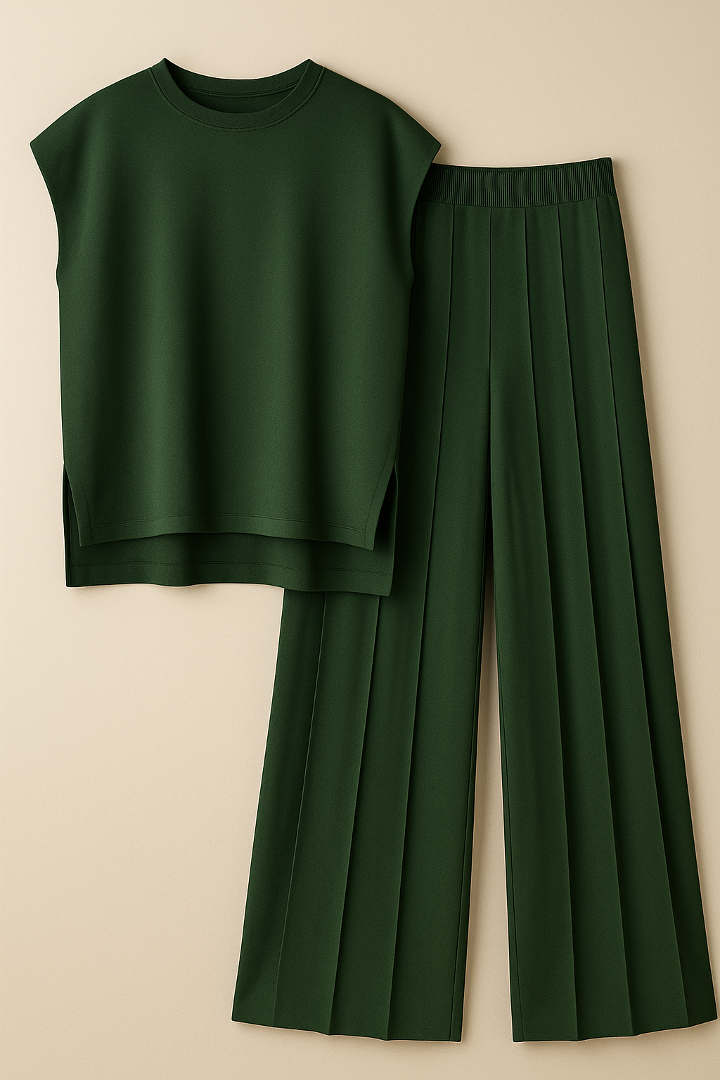 Evani Knit Set Dark Green