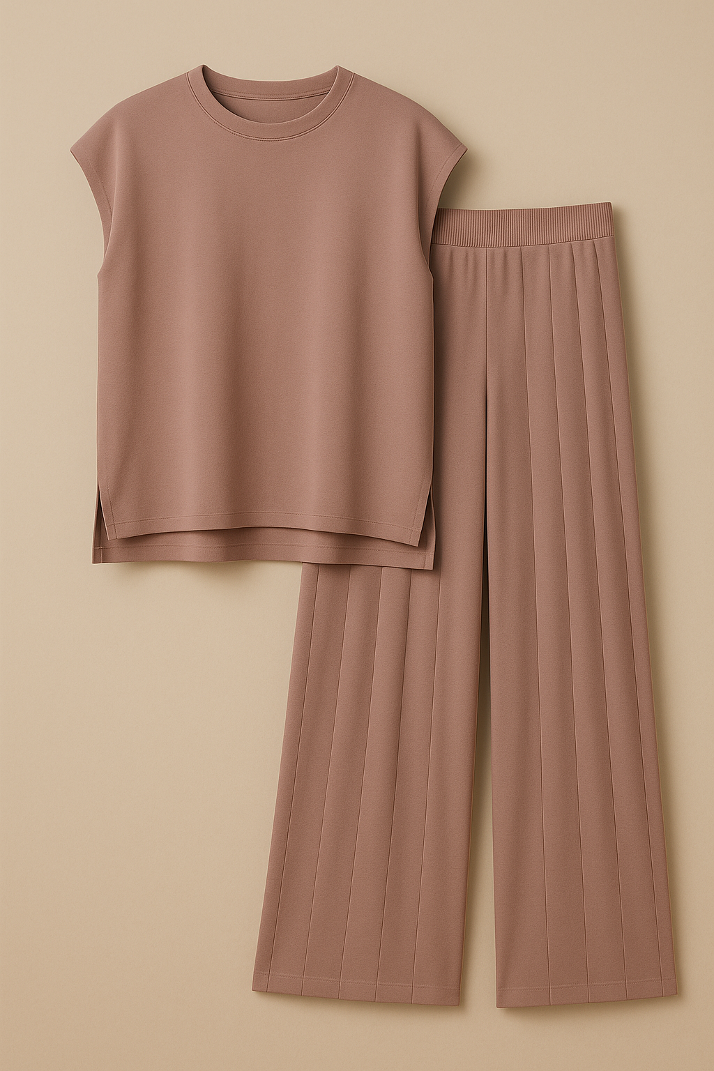 Evani Knit Set Soft Rose