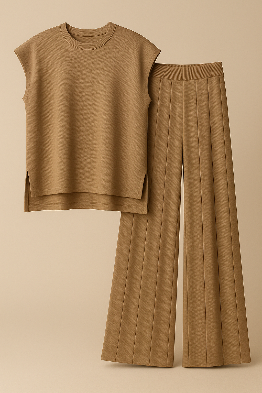 Evani Knit Set Soft Taupe