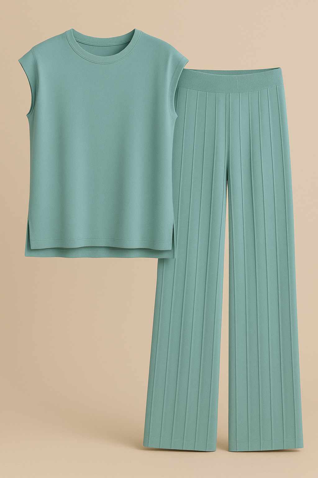 Evani Knit Set Sea Blue