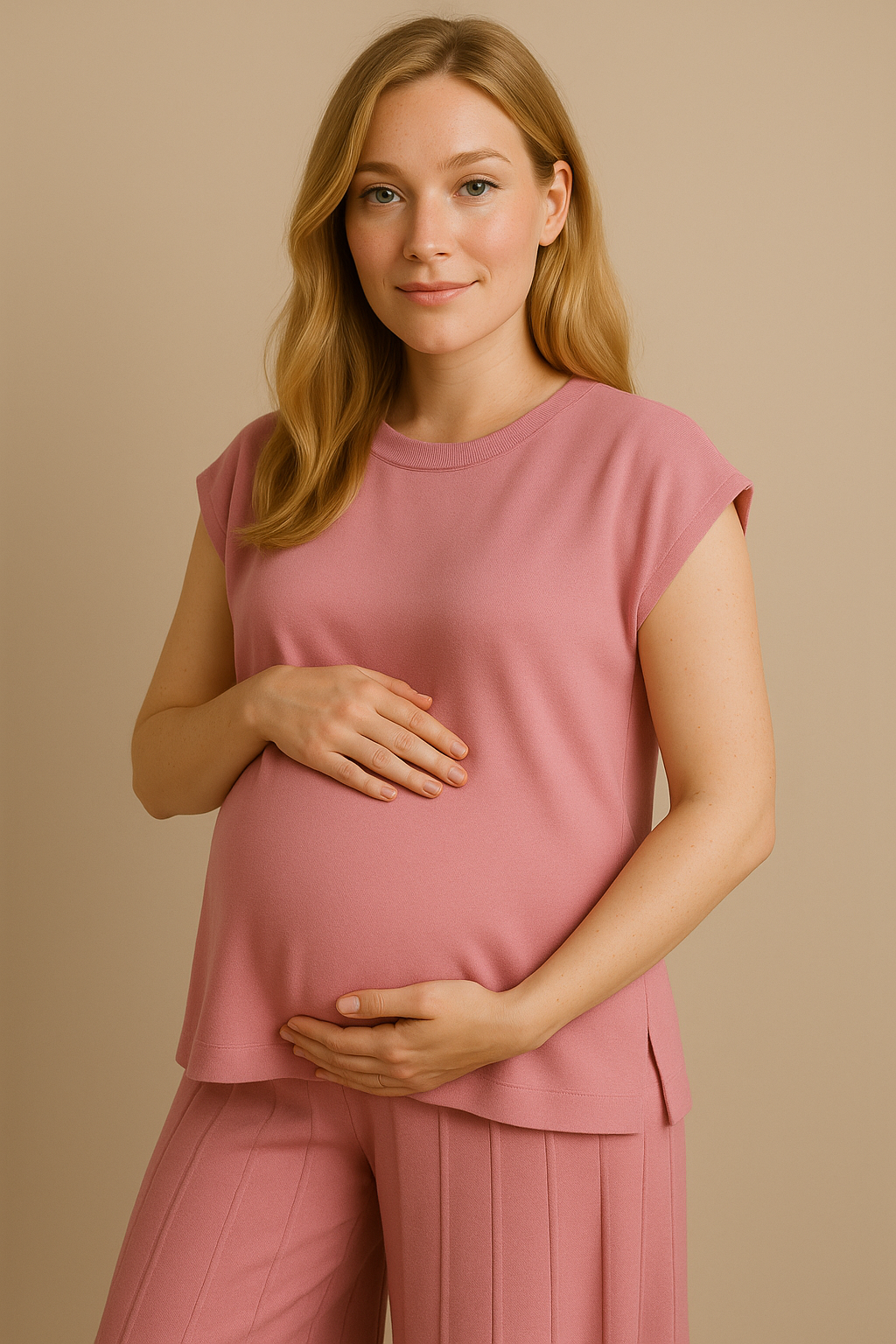 Evani Knit Set Rose Pink