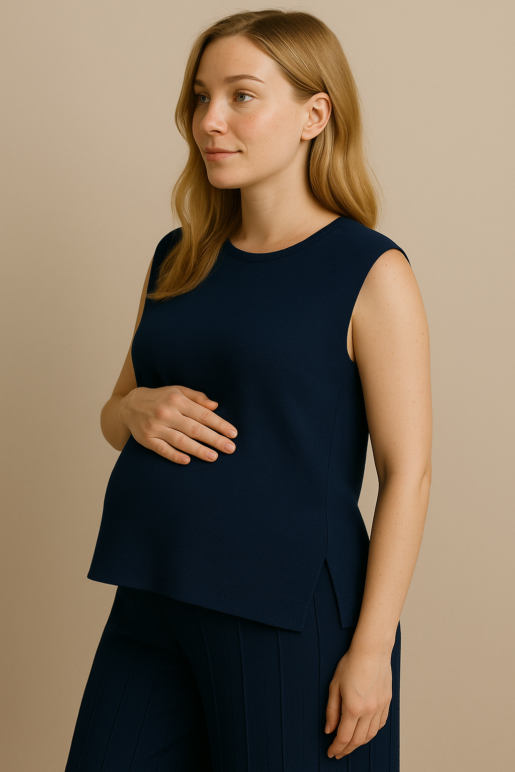 Evani Knit Set Modern Blue