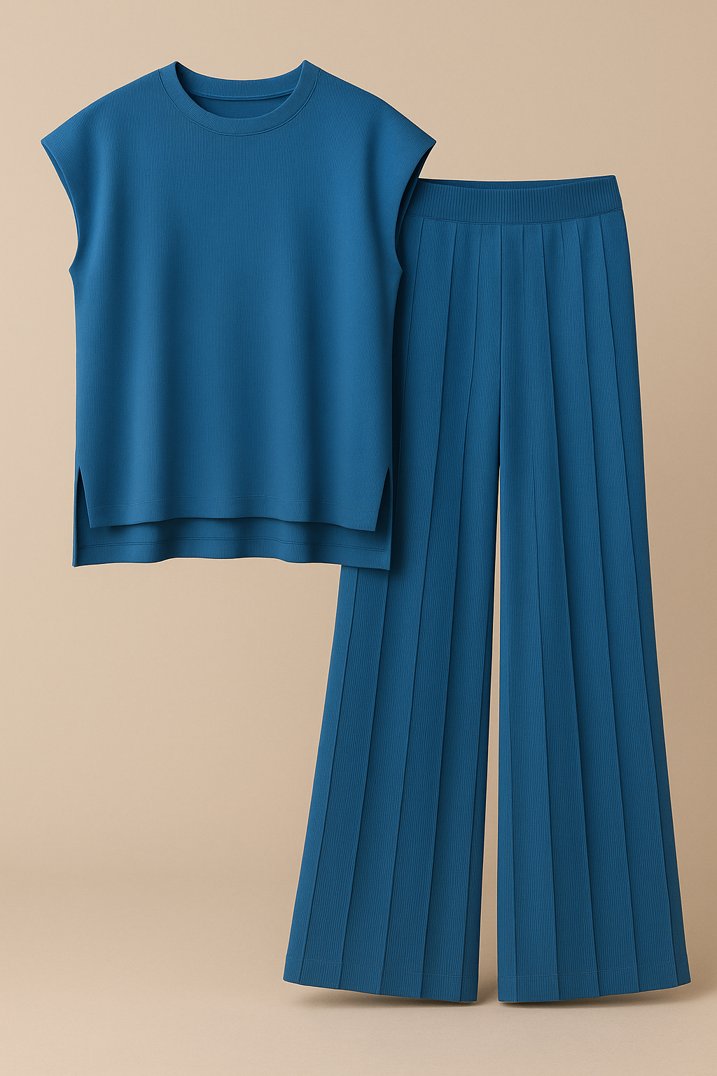 Evani Knit Set Blue
