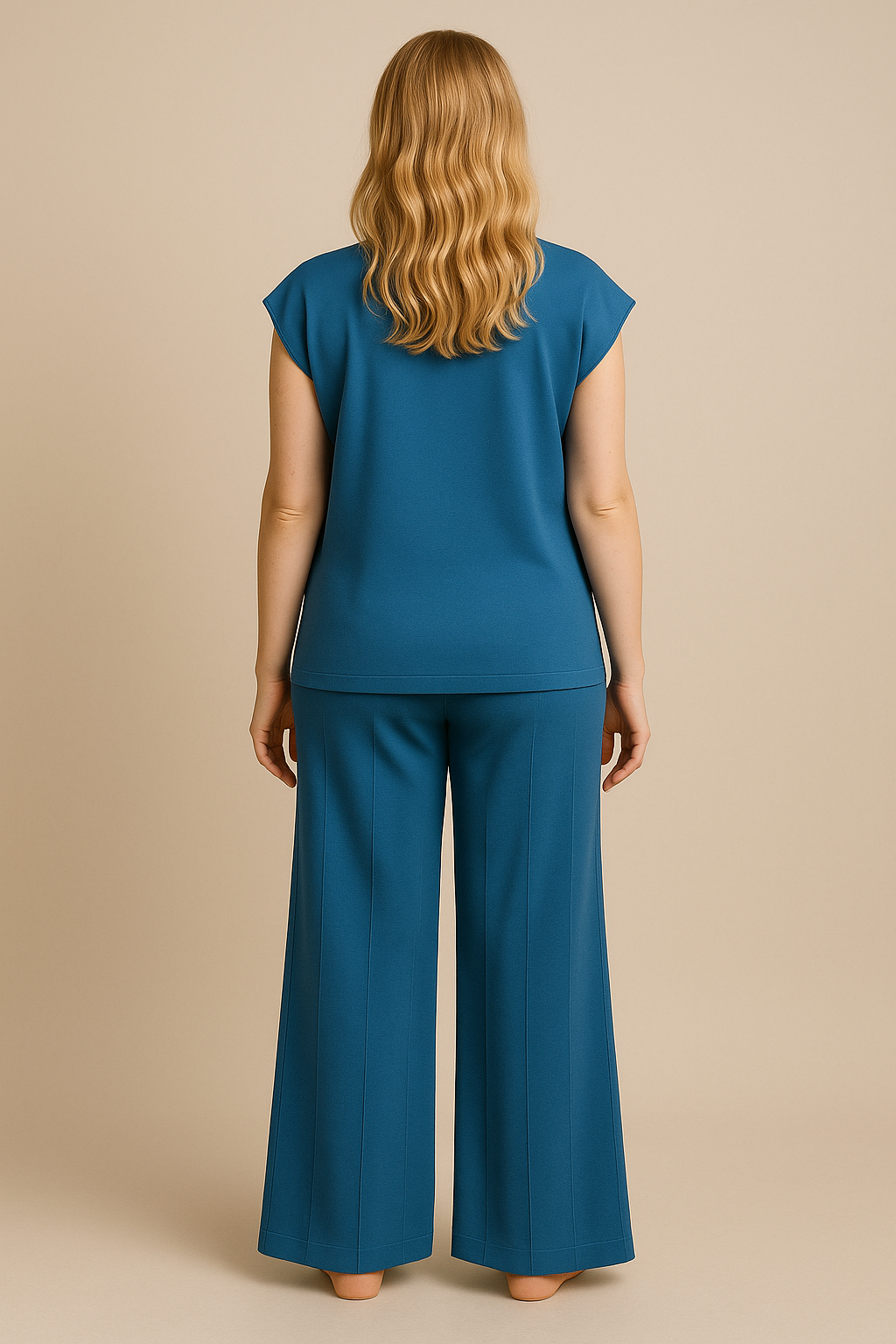 Evani Knit Set Blue