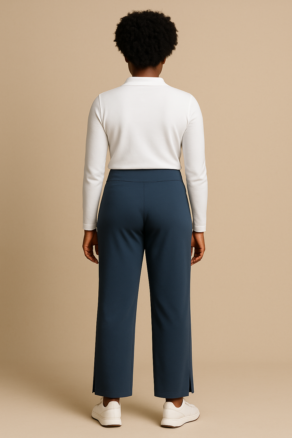 Soft Flare Yoga Pants with Side Splits Teal