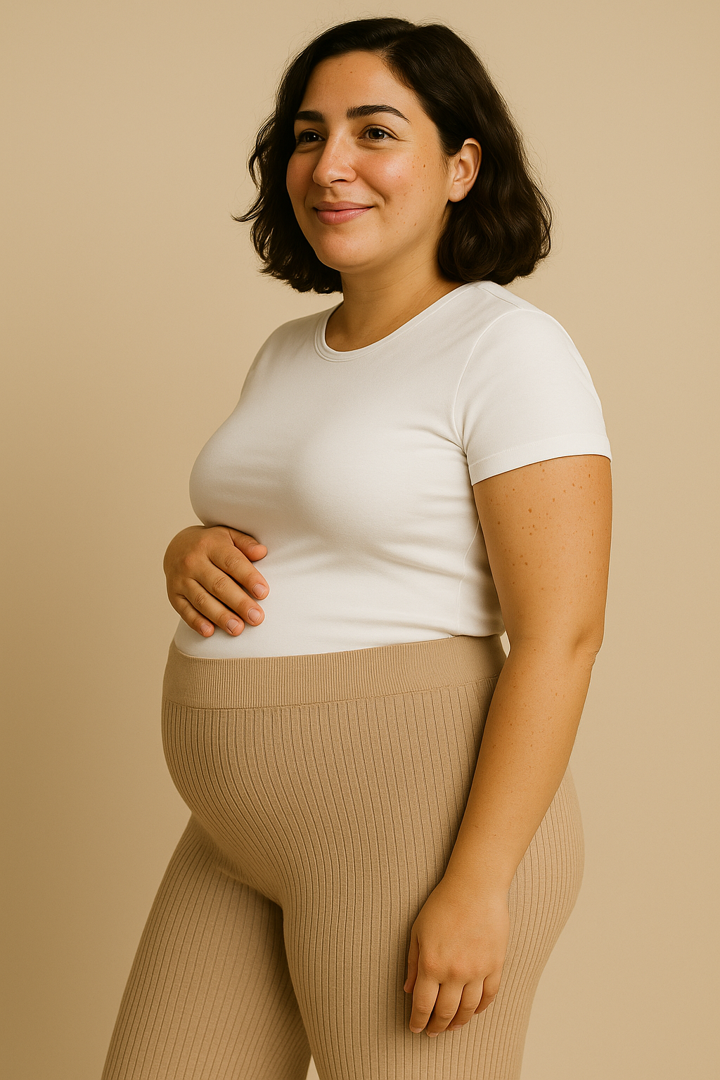 Maternity Wide Leg Trousers Soft Stretch Waistband