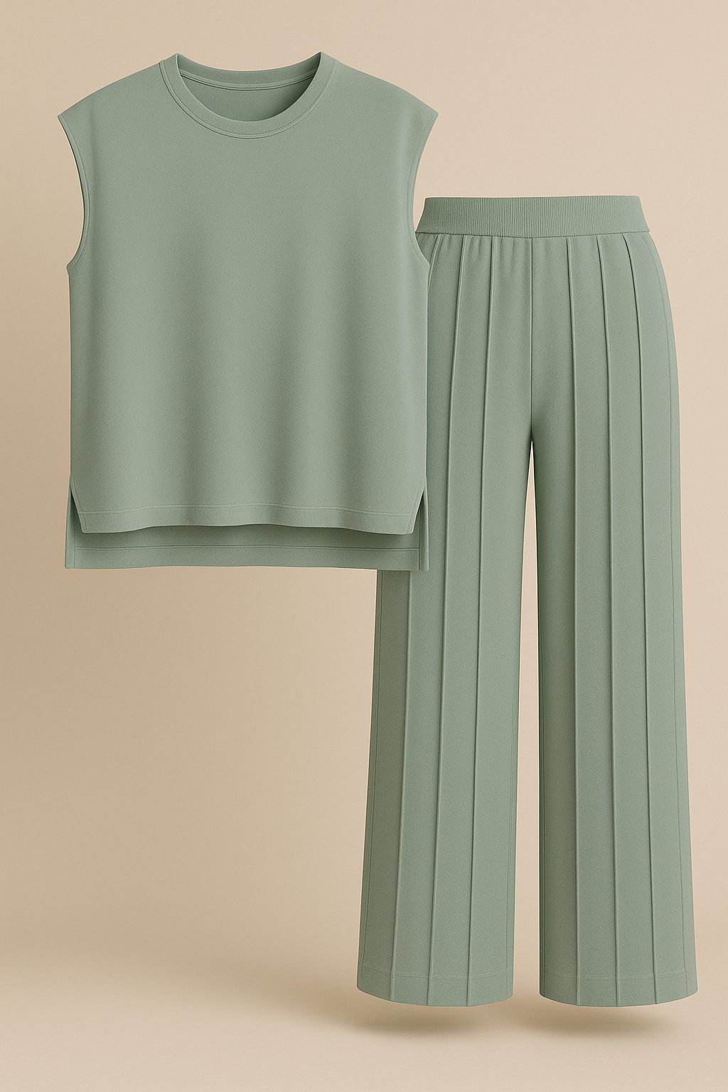 Evani Knit Set Sage Green