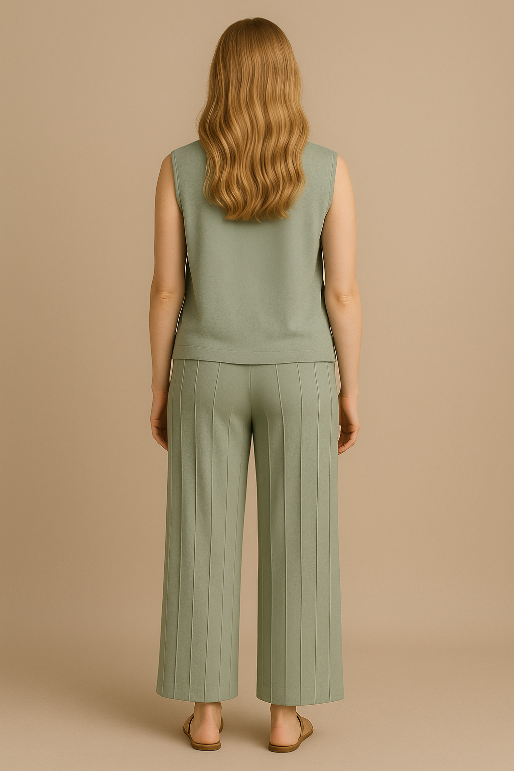 Evani Knit Set Sage Green