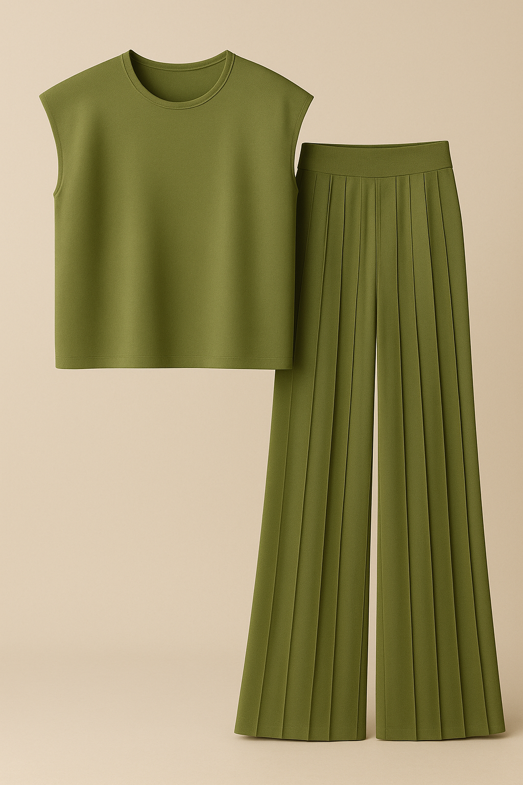 Evani Knit Set Silken Olive