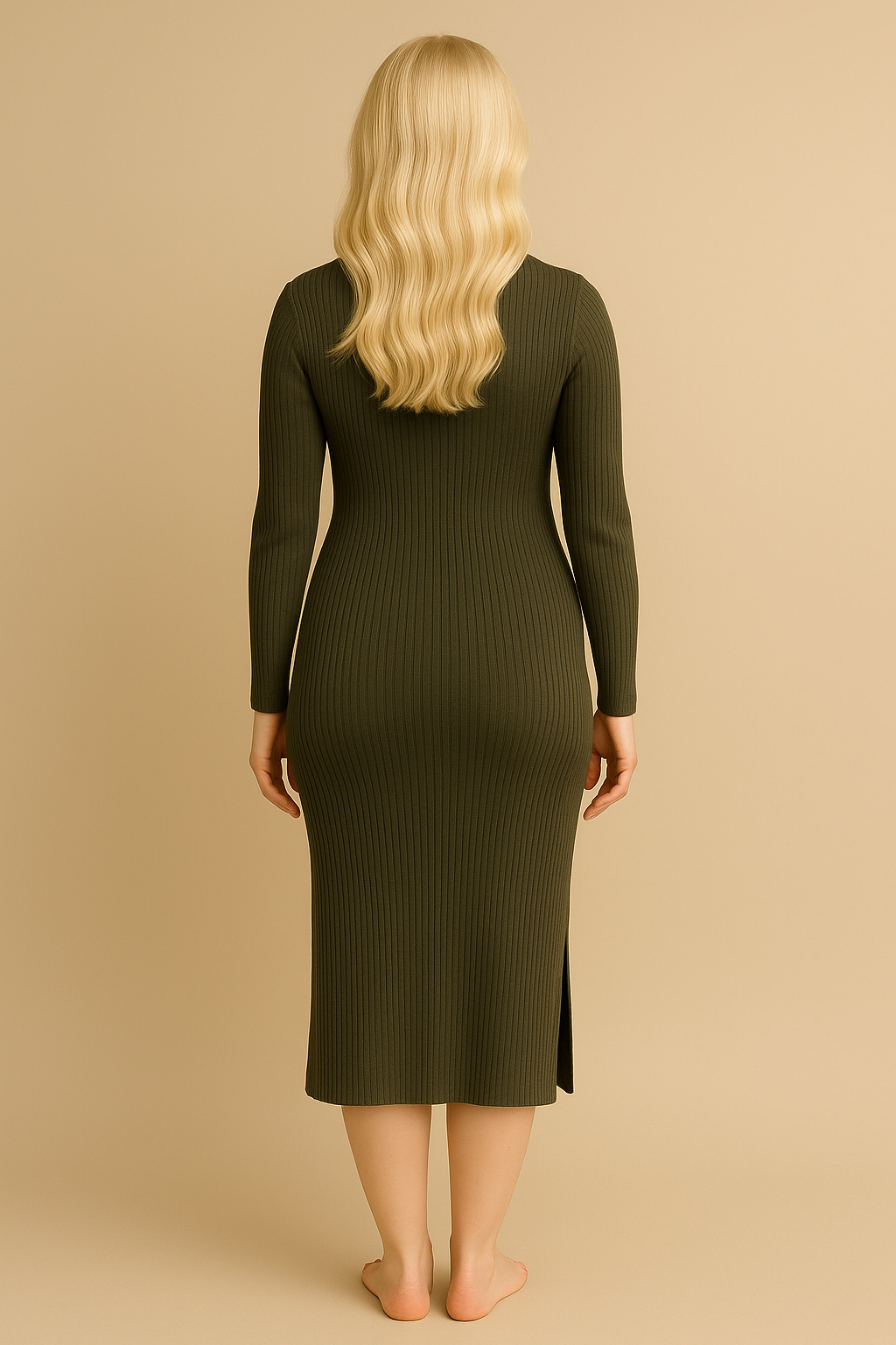Embrace Knit Maternity & Nursing Dress with Lift-Up Access