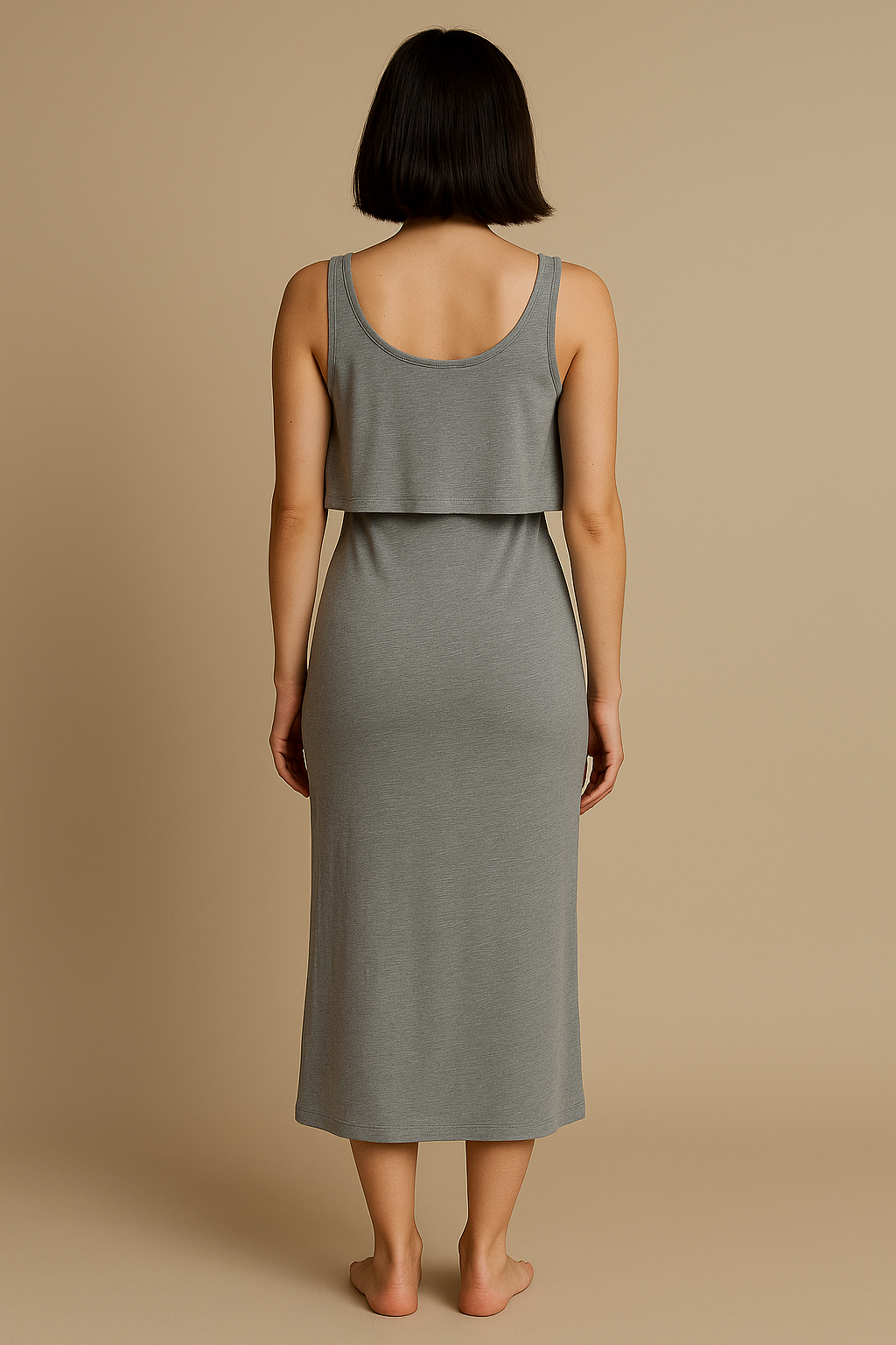 Kerry Nursing Dress – Soft Jersey Comfort with Easy Lift-Up Access