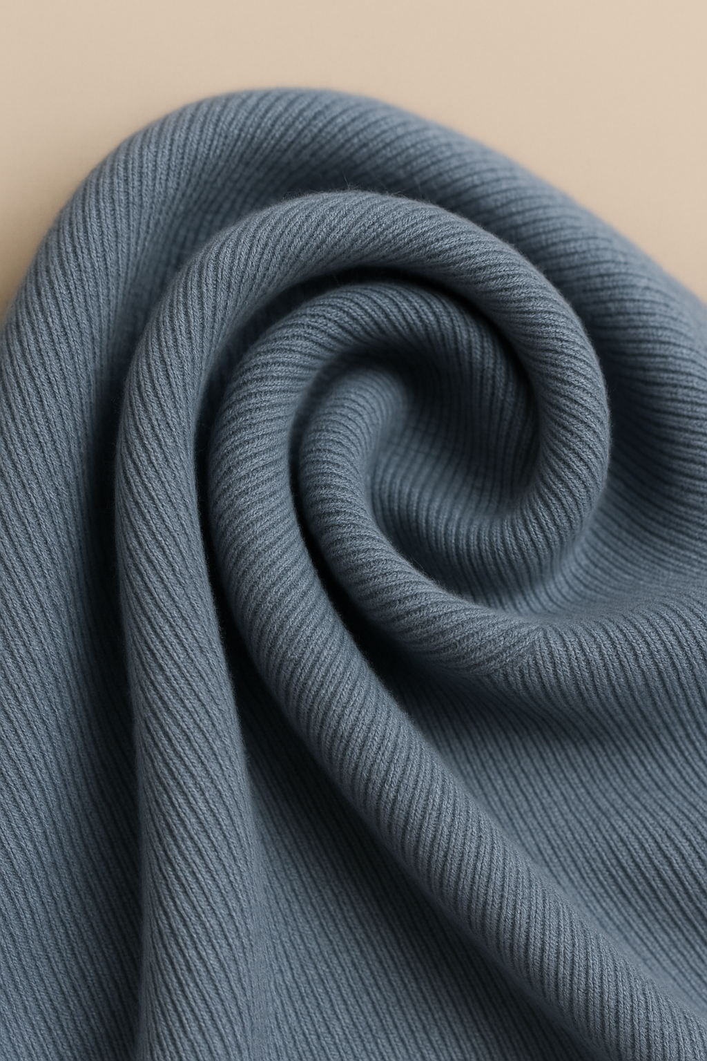 Blue Knit Maternity Midi Soft Wool Blend