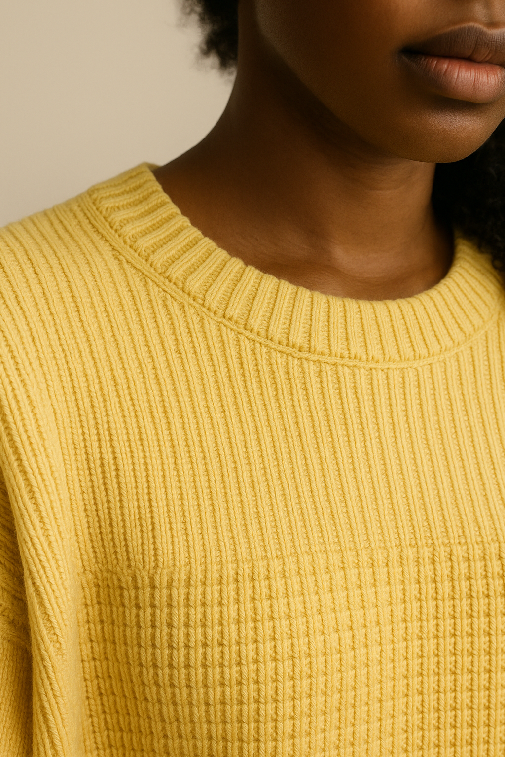 Lemon Organic Cotton Sweater Oversized Eco Friendly