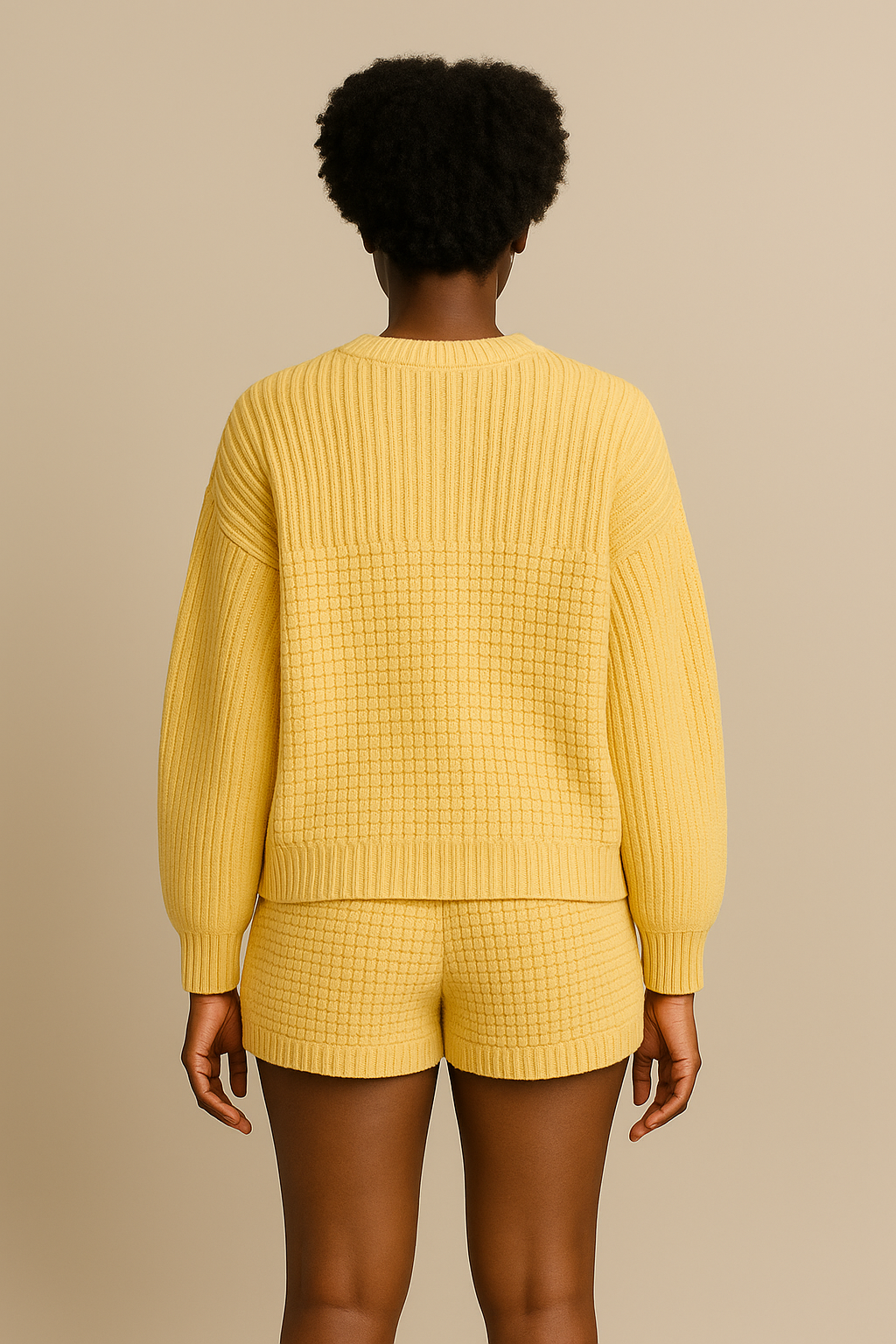 Lemon Organic Cotton Sweater Oversized Eco Friendly