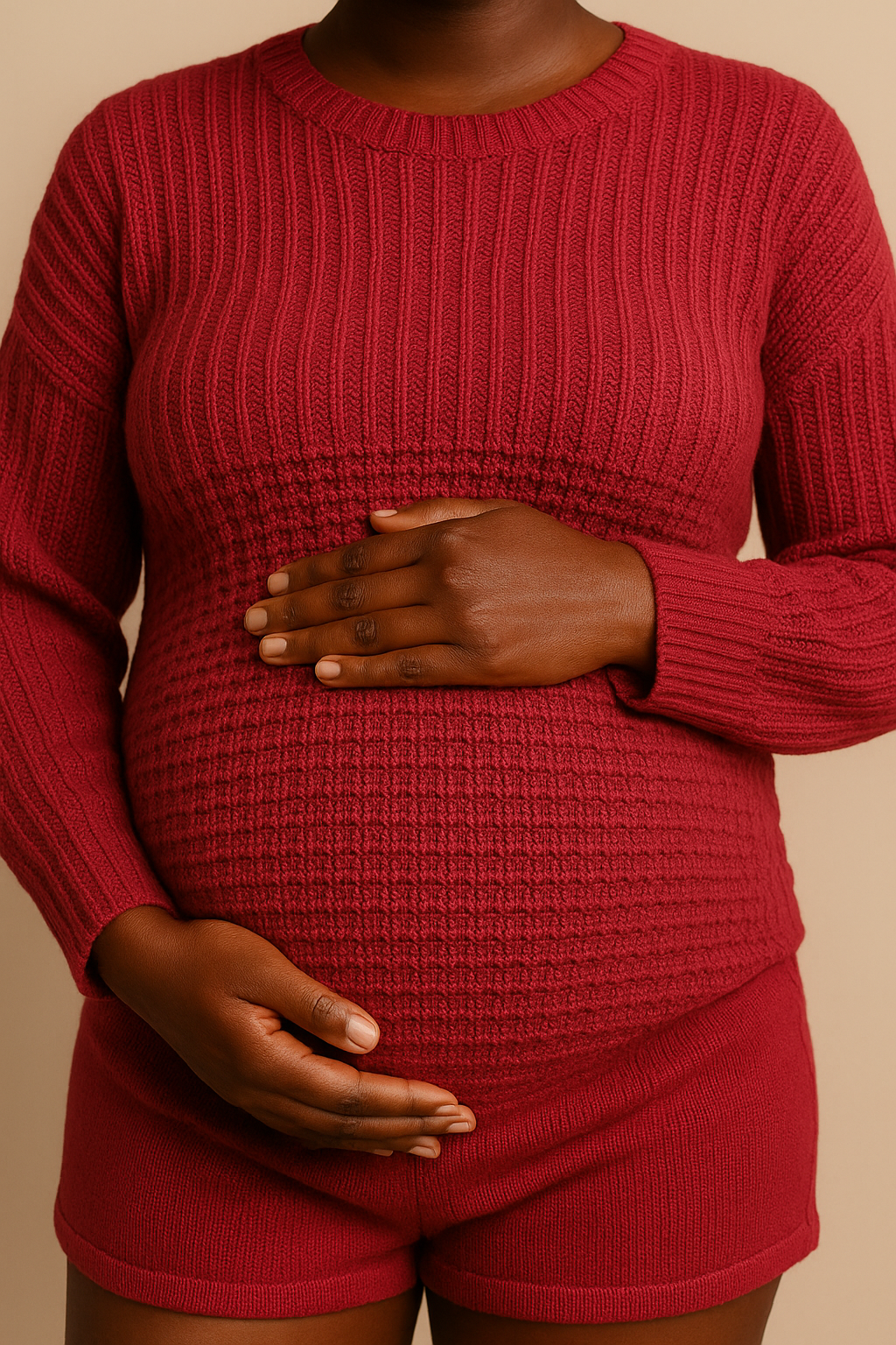 Raspberry Organic Cotton Sweater Oversized Eco Friendly Set