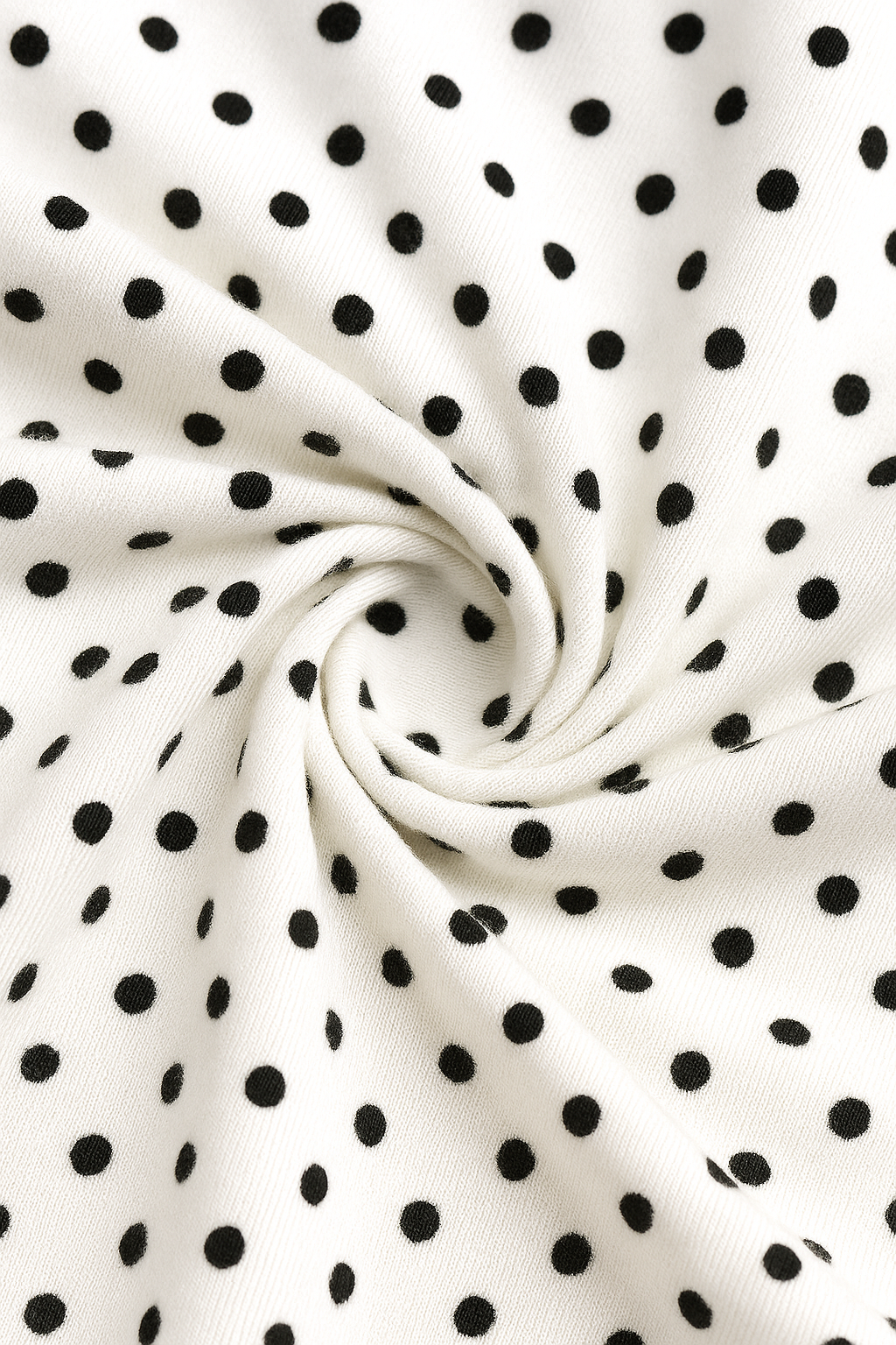 White Polka Dot Maternity Nursing Dress V Neck Short Sleeves