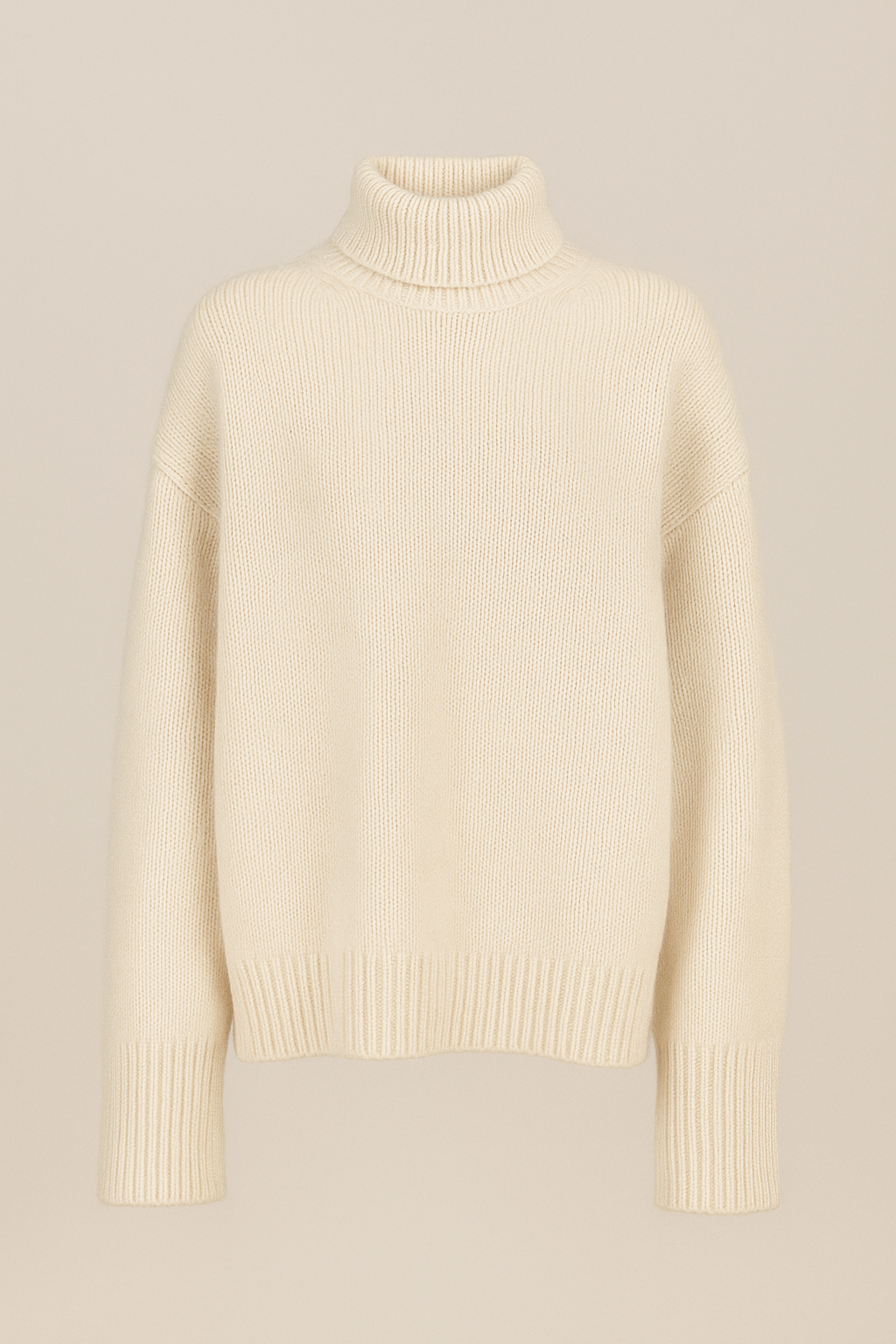 Maternity Cozy Cashmere-Touch Turtleneck Sweater in Apricot