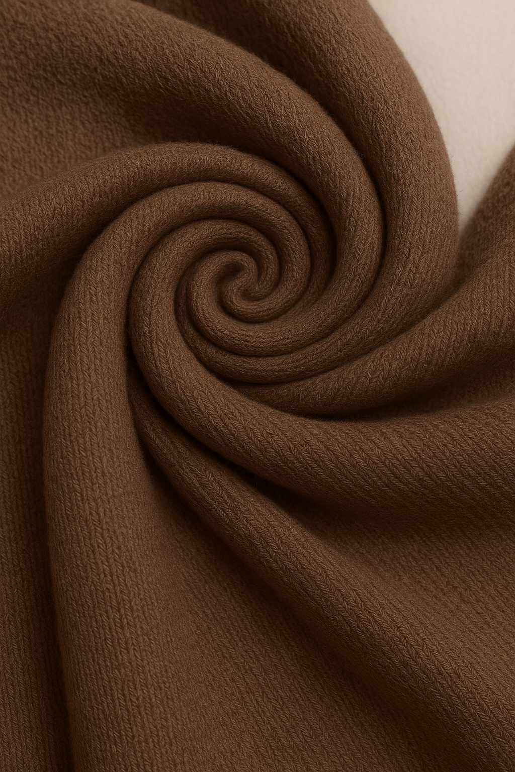 Open Front Longline Coat for Women in Brown