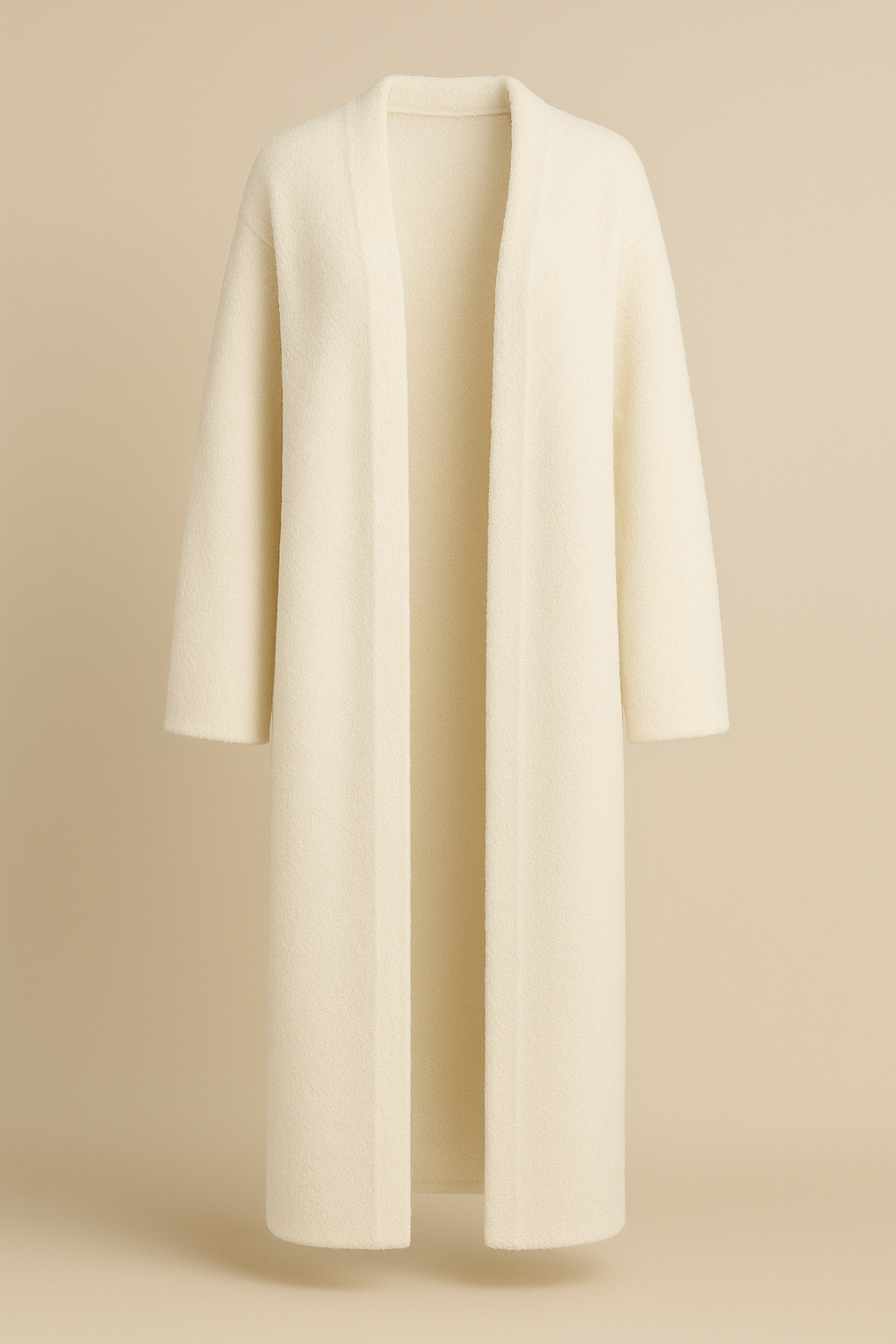 White Cardigan Sweater Thick Imitation Mink Fleece