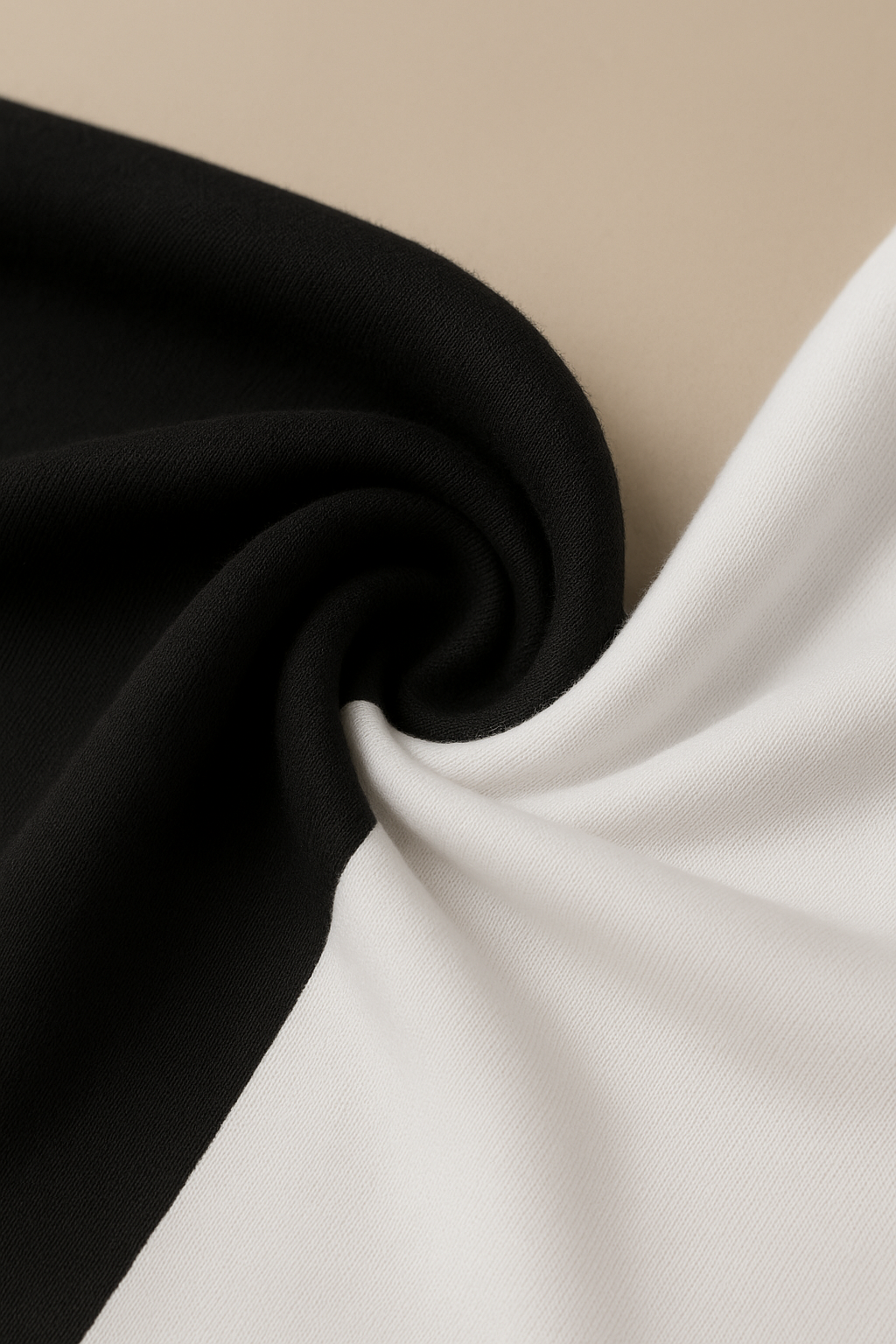 Nursing-Friendly Maternity Long Sleeve in Black & White