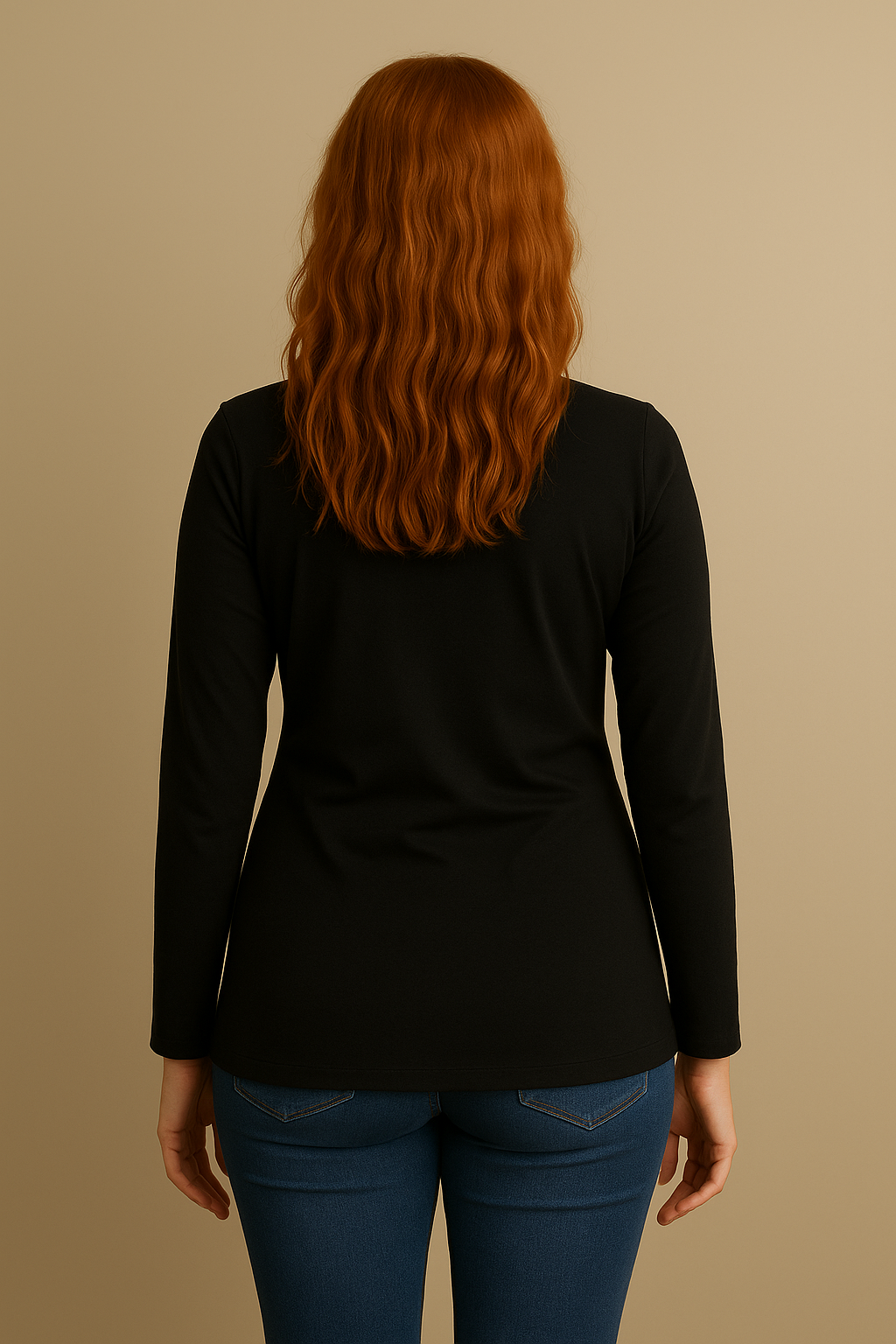 Nursing-Friendly Maternity Long Sleeve in Black